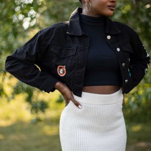 Denim Cropped Jacket